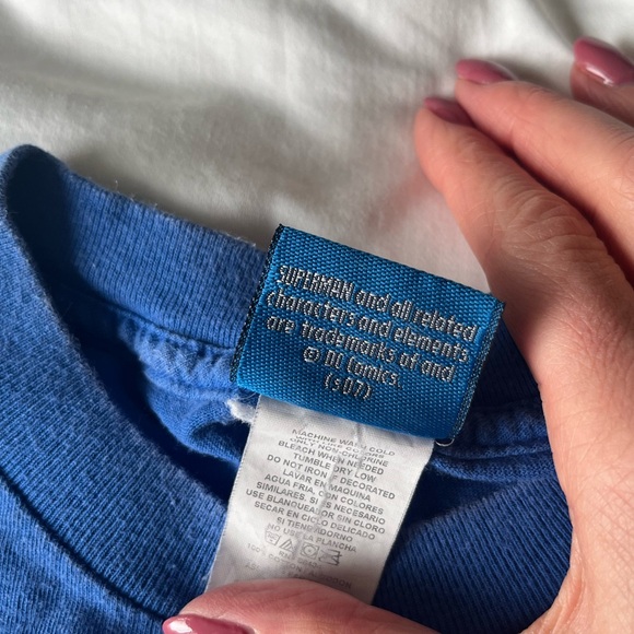 Superman Logo T-Shirt DC Comics Vintage - Picture 2 of 5